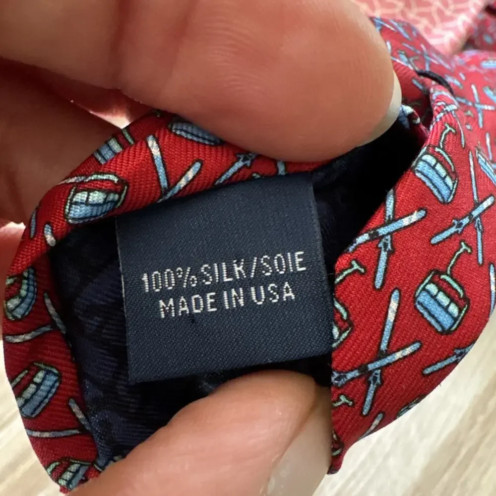 Vineyard Vines Novelty AOP Print Silk Neckties Ties Lot of 3